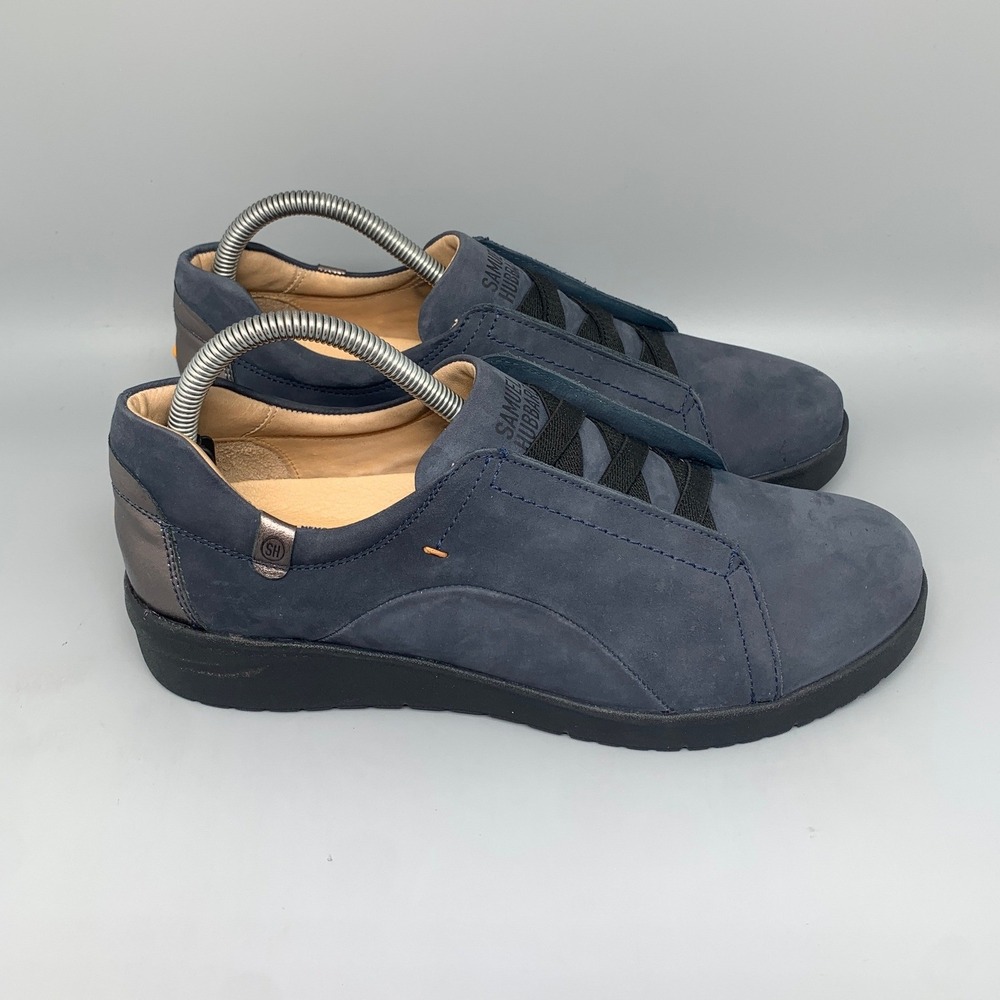 Samuel Hubbard Navy Blue Nubuck Sneakers W1607-016 Women's Sz 9M Nwt